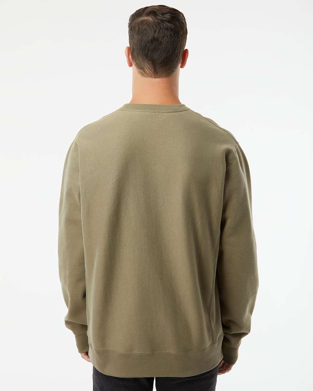 Men's Premium Heavyweight Crewneck Sweatshirt - Olive - L