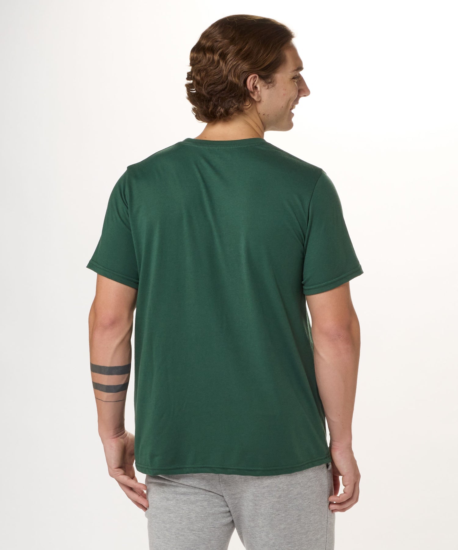 Essential Crewneck Tee - Dark Green