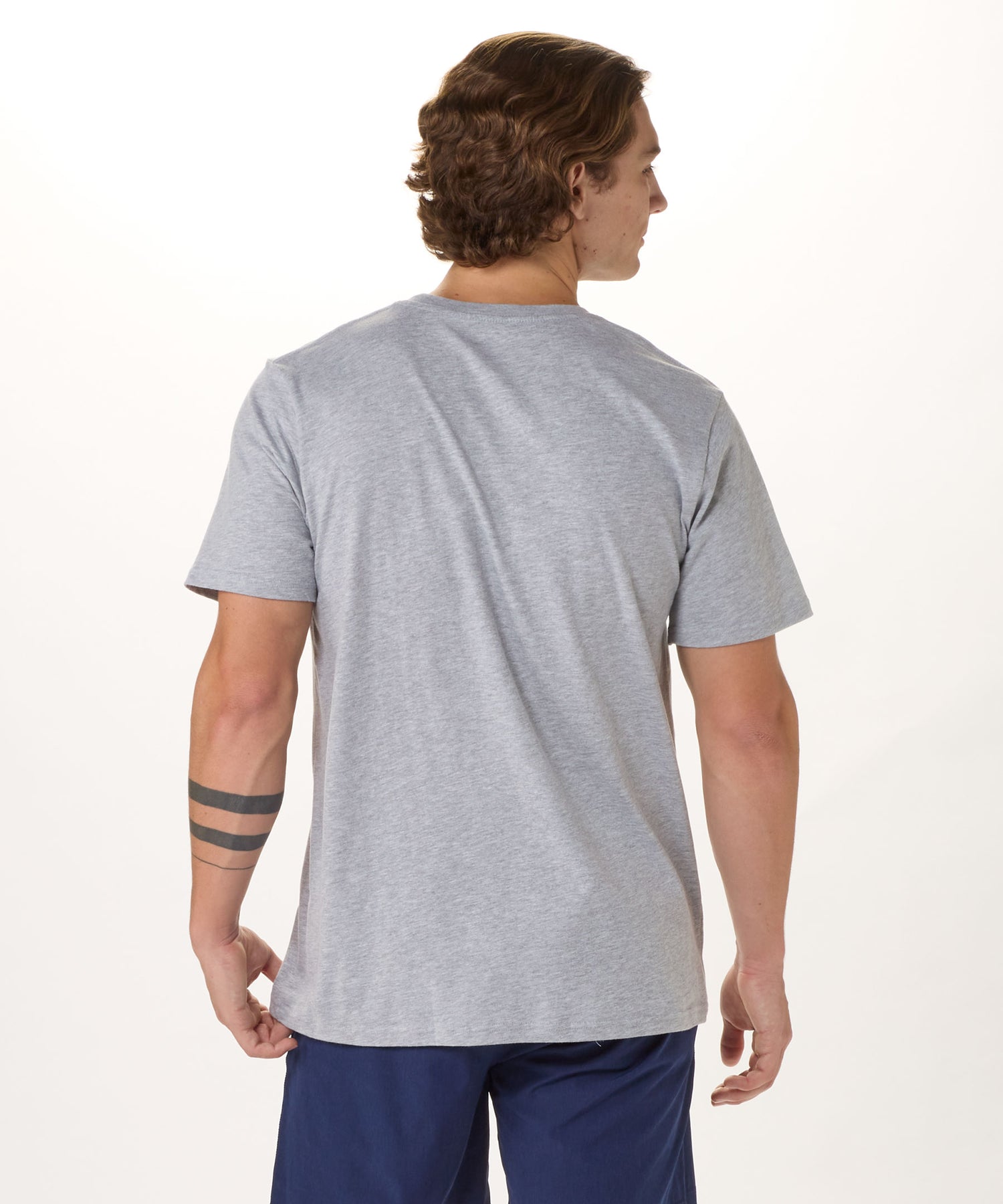 Essential Crewneck Tee - Oxford Heather