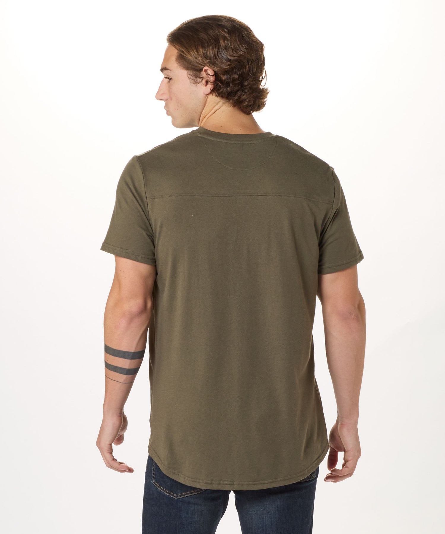 Men's High V-Tee - Olive