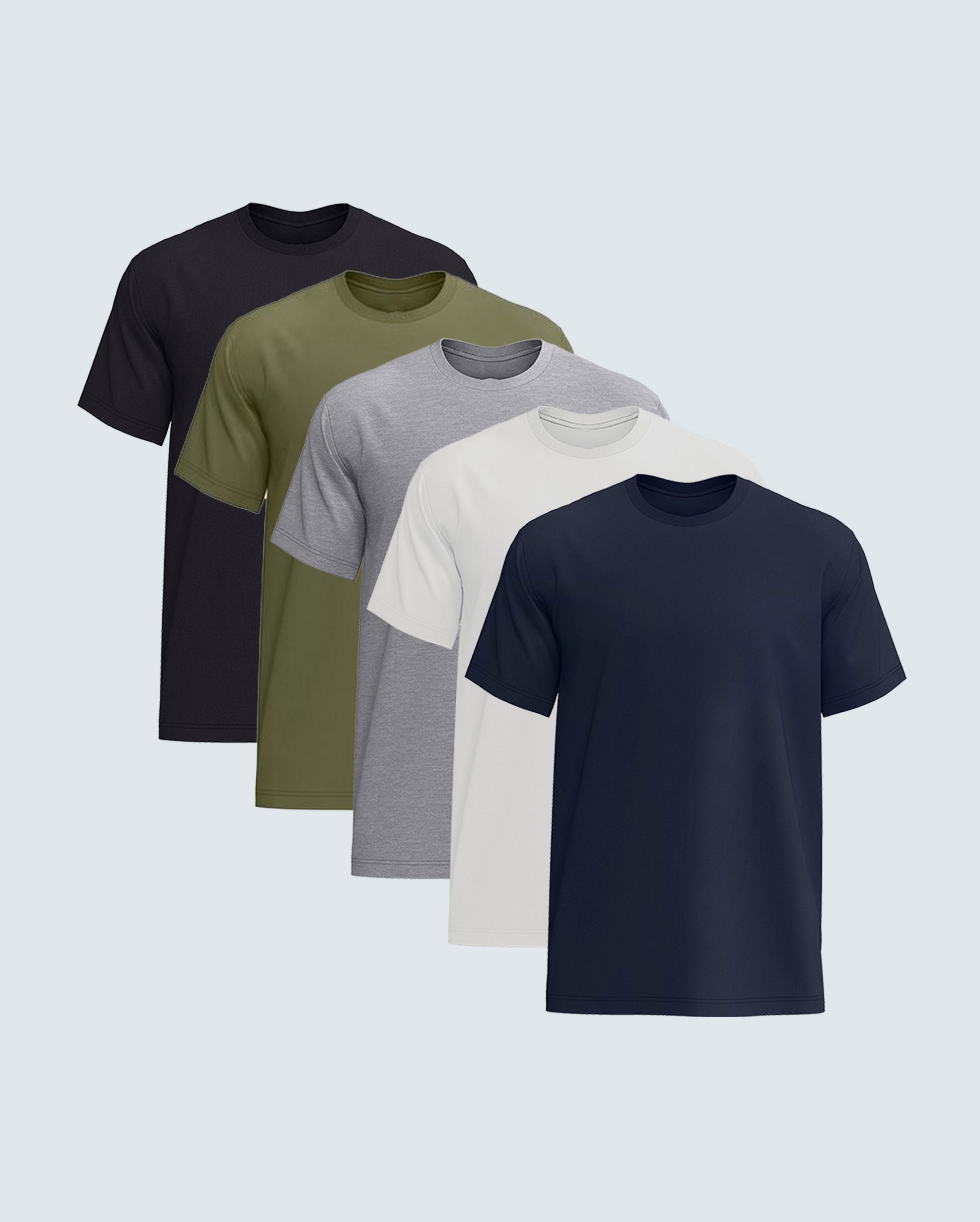 The Affordable Luxe Crew Neck 5 Pack Premium Tees