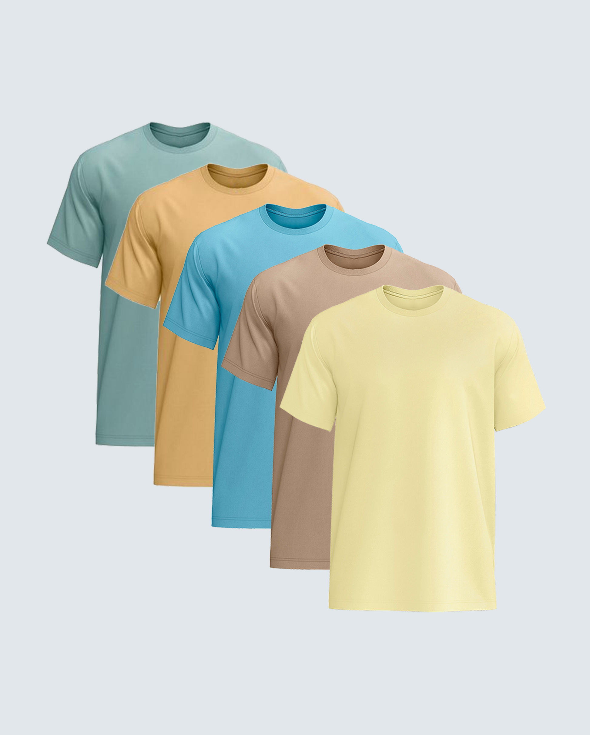 The Affordable Luxe Crew Neck 5 Pack Premium Tees