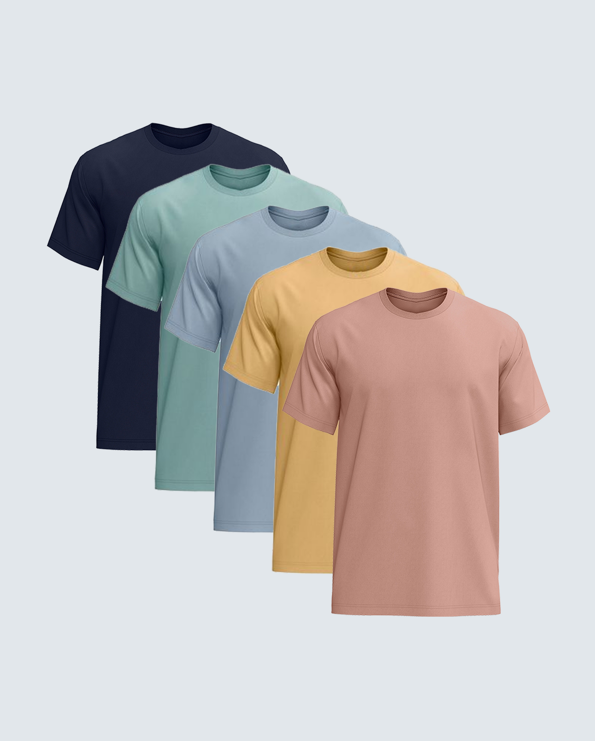 The Affordable Luxe Crew Neck 5 Pack Premium Tees