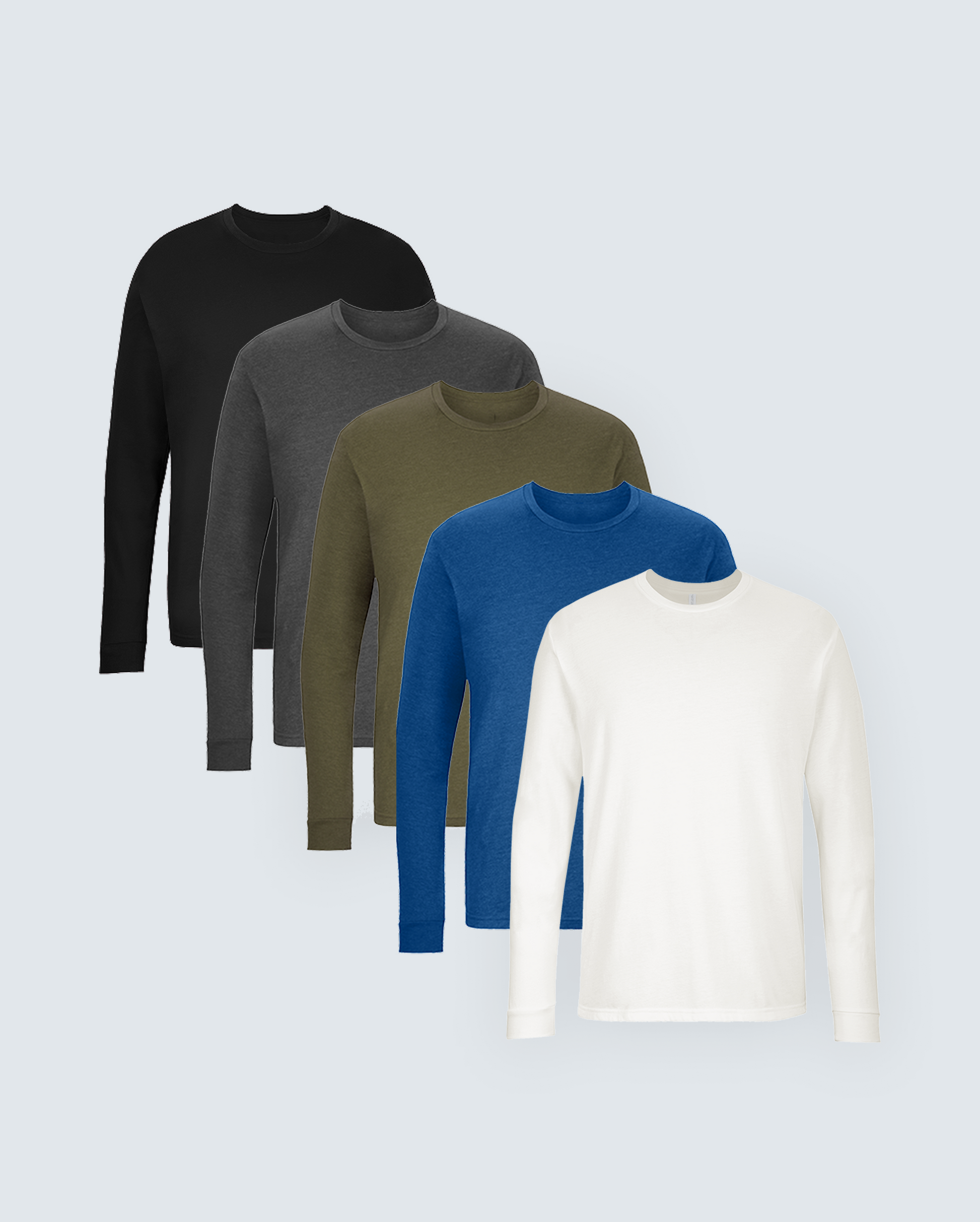 The Ultimate Long Sleeve Crew Neck Tee 5-Pack