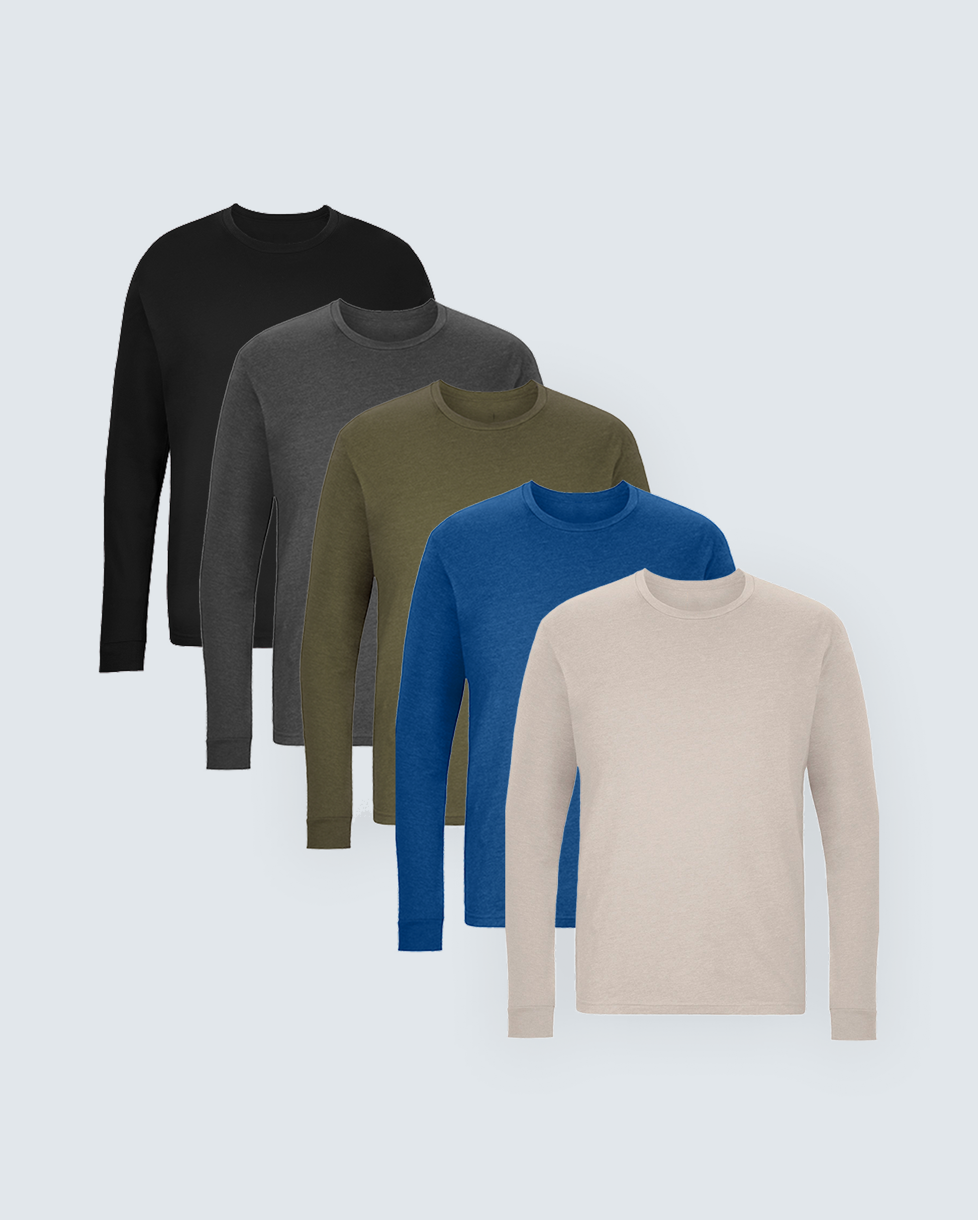 The Ultimate Long Sleeve Crew Neck Tee 5-Pack