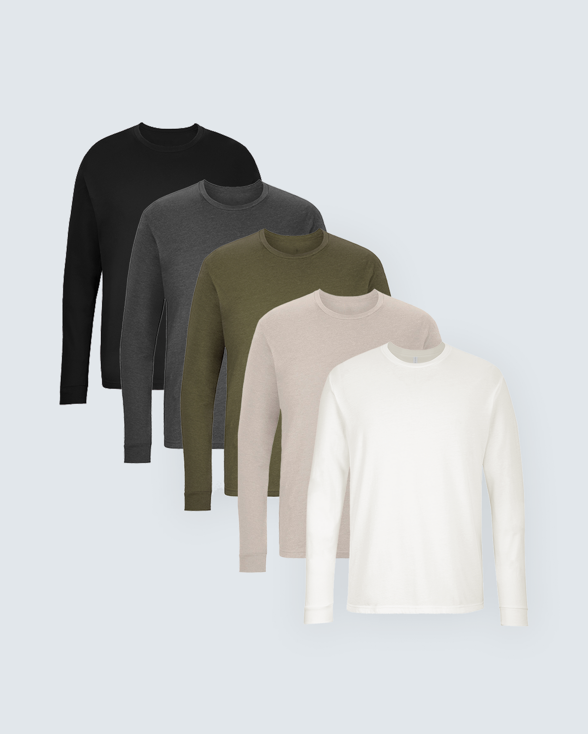 The Ultimate Long Sleeve Crew Neck Tee 5-Pack
