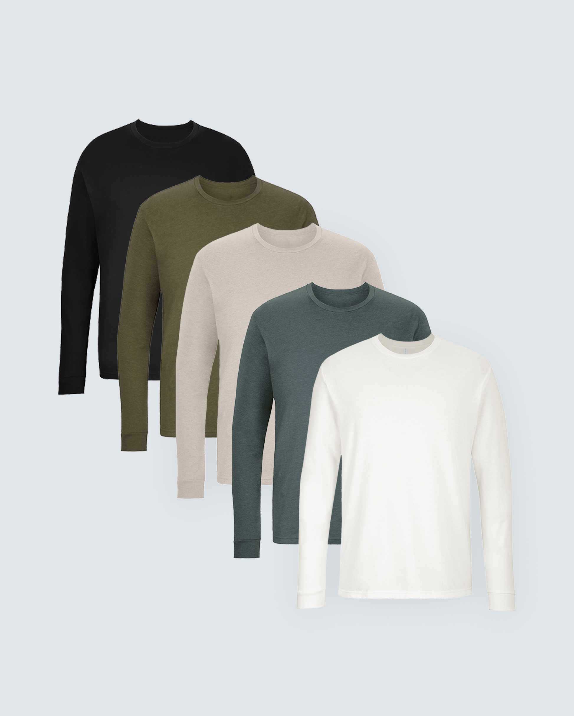 The Ultimate Long Sleeve Crew Neck Tee 5-Pack