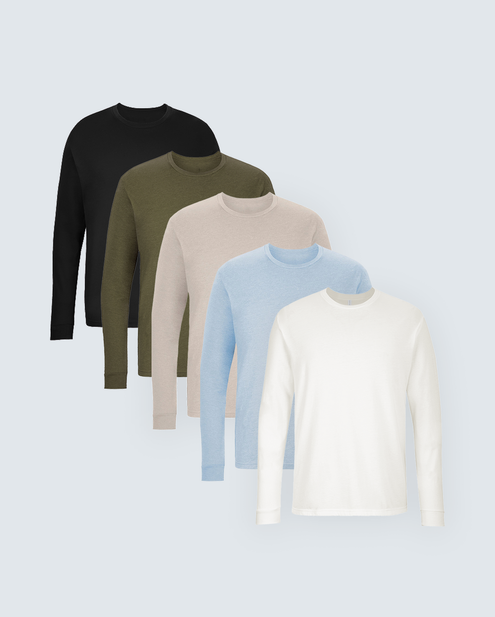 The Ultimate Long Sleeve Crew Neck Tee 5-Pack
