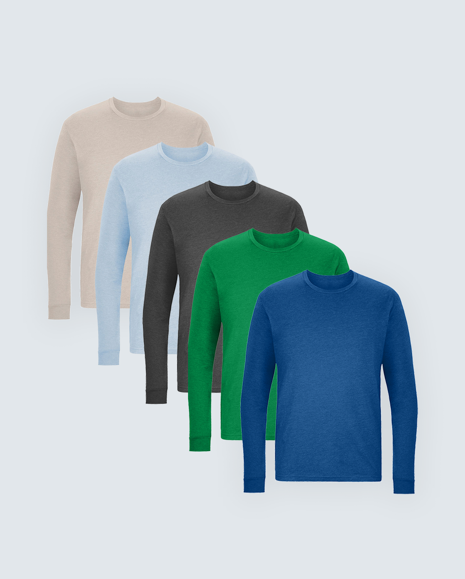 The Ultimate Long Sleeve Crew Neck Tee 5-Pack