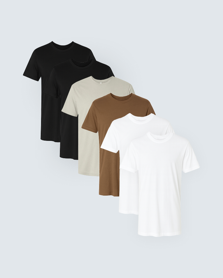 Ultra-Soft Bamboo Tee - 6 Pack
