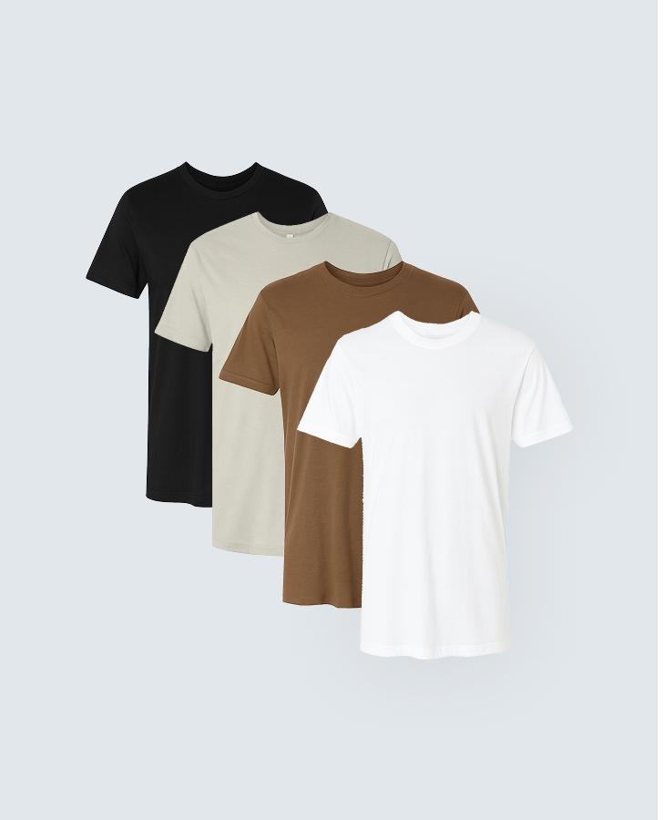 Ultra-Soft Bamboo Tee - 4 Pack