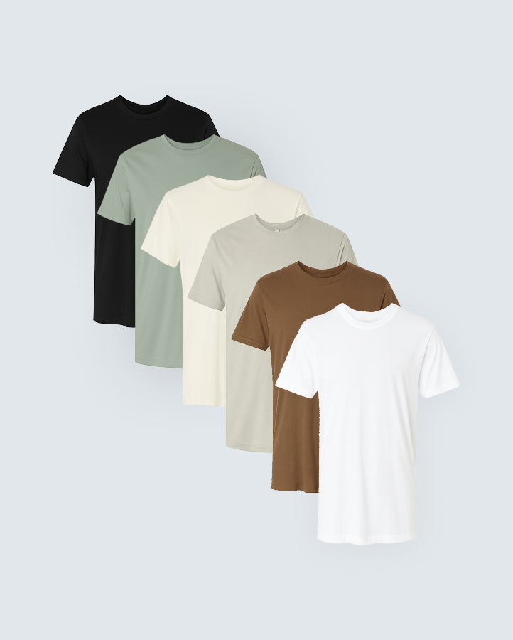 Ultra-Soft Bamboo Tee - 6 Pack
