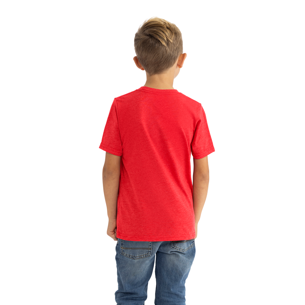 Youth CVC T-Shirt - Red - The American Threads