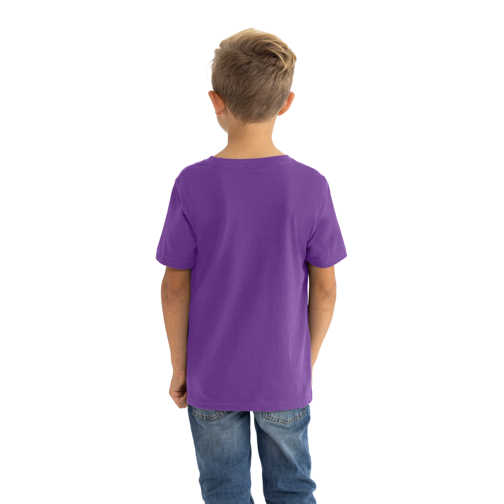 Youth Cotton T-Shirt - Purple Rush - The American Threads