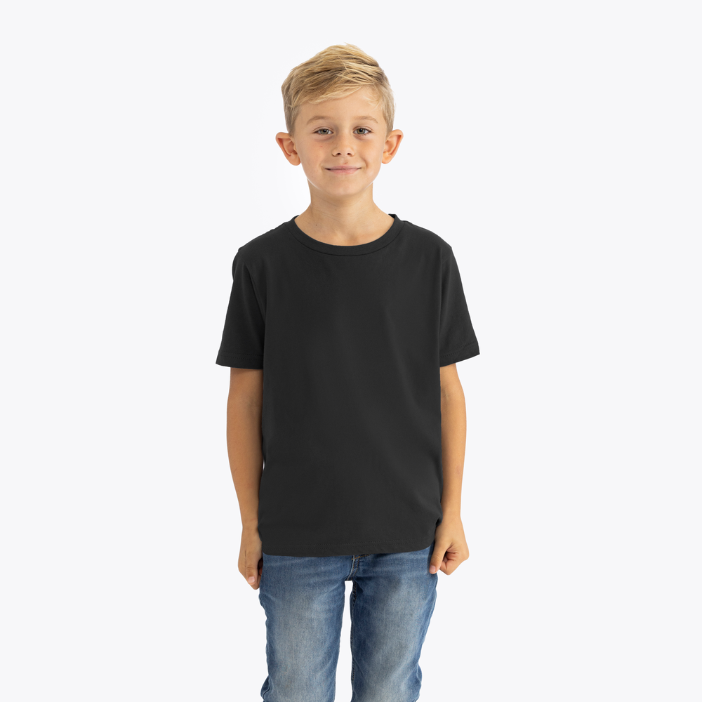 Youth Cotton T-Shirt - Black - The American Threads