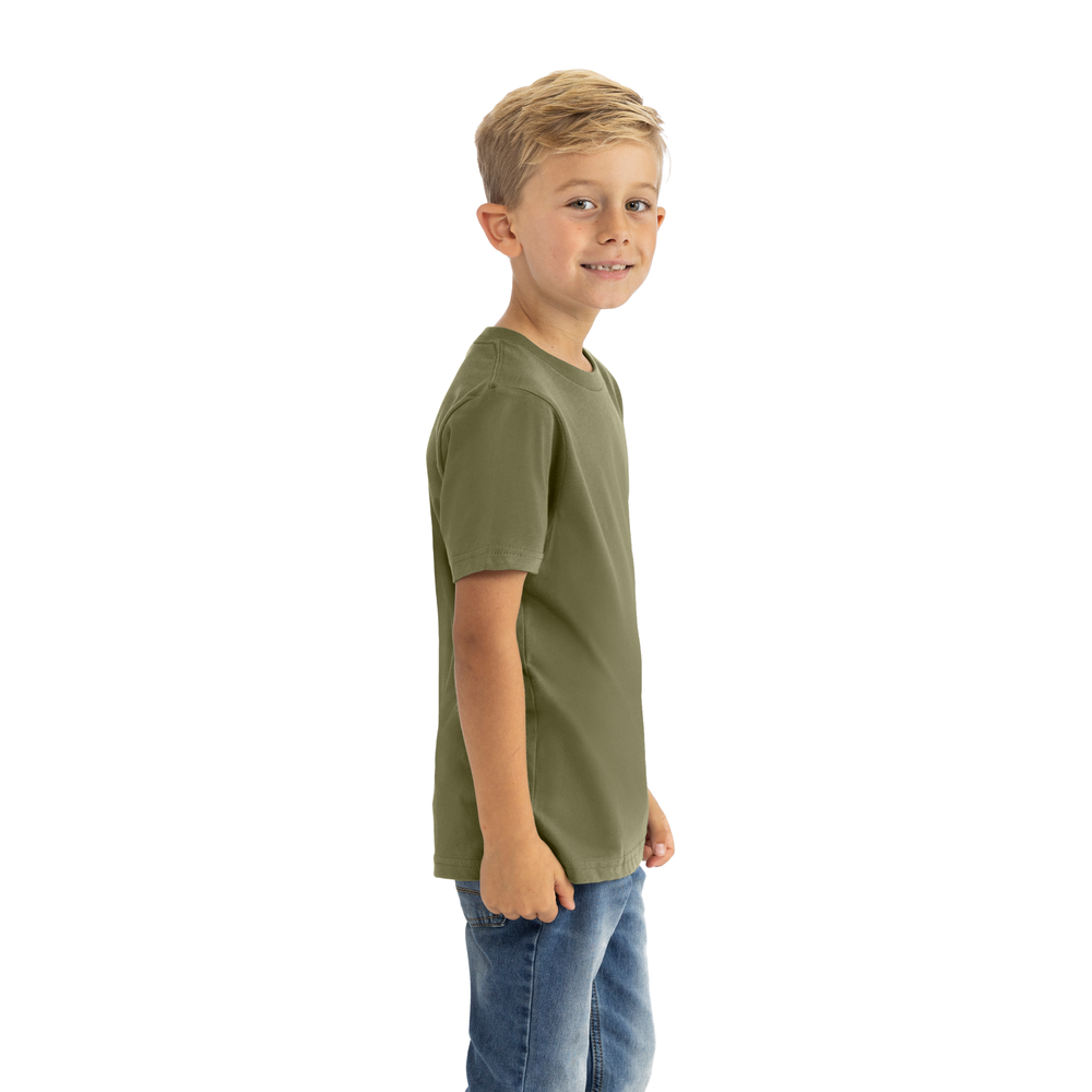 Youth Cotton T-Shirt - Military Green - The American Threads