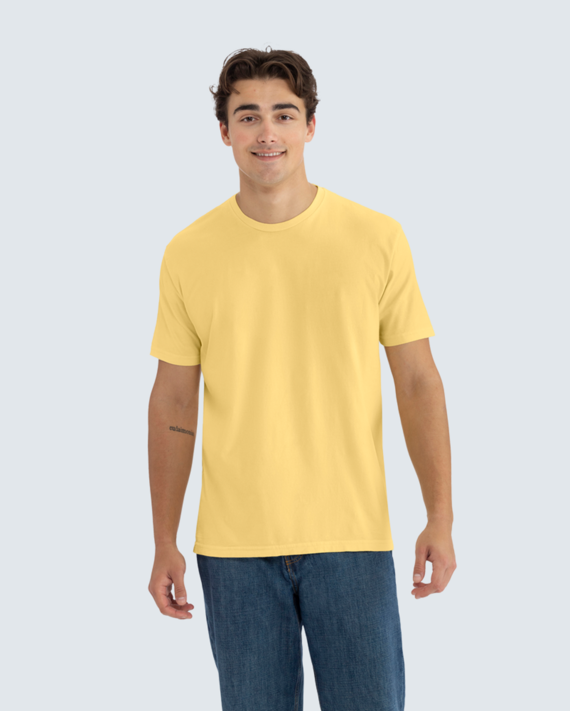 Soft-Washed Classic Crew - Washed Banana Cream