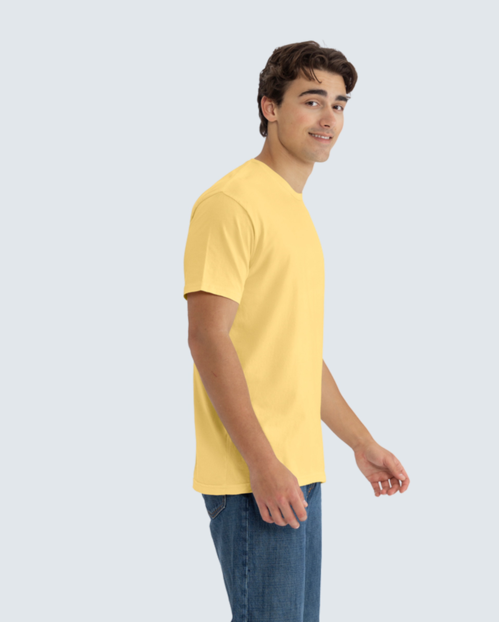 Soft-Washed Classic Crew - Washed Banana Cream