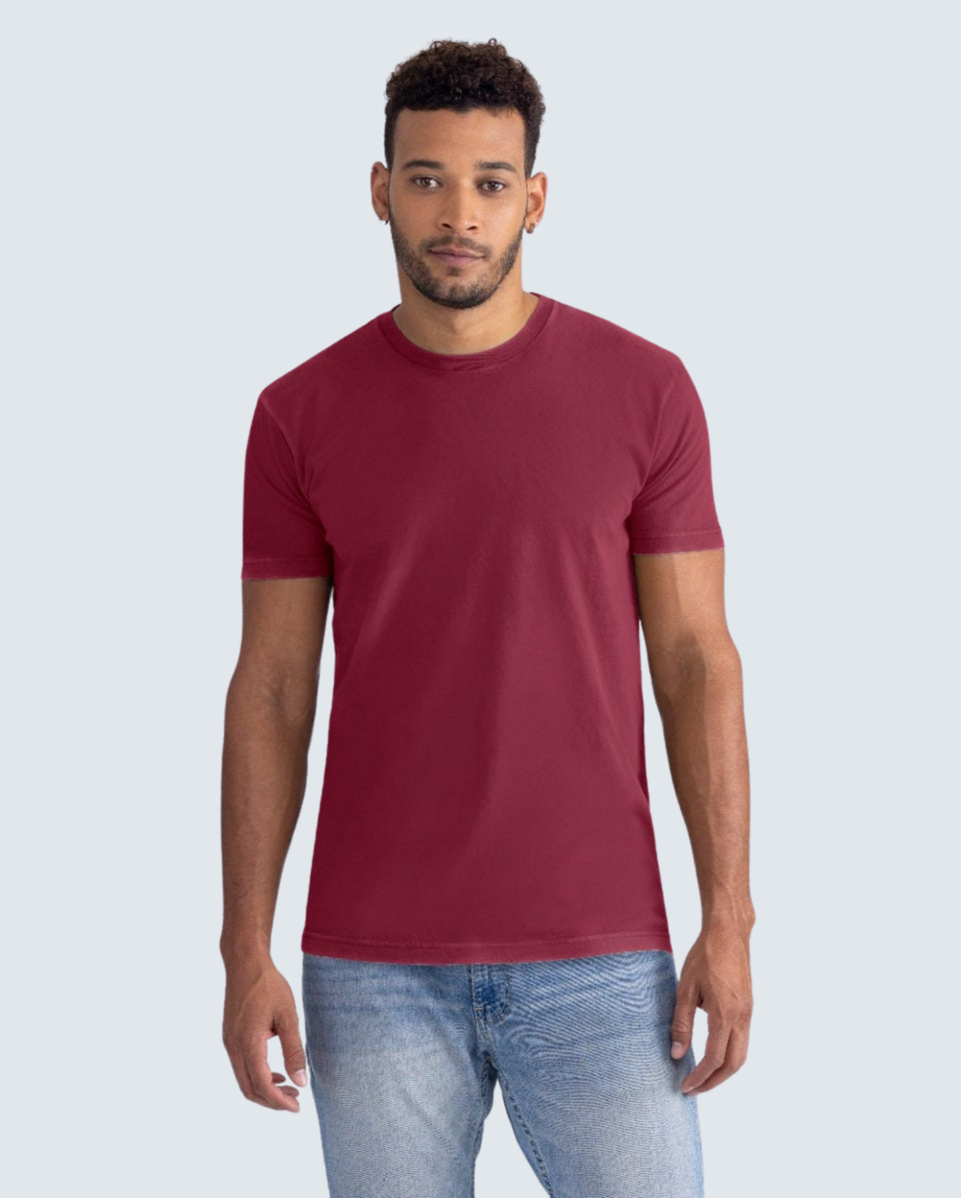 Soft-Washed Classic Crew - Washed Cardinal