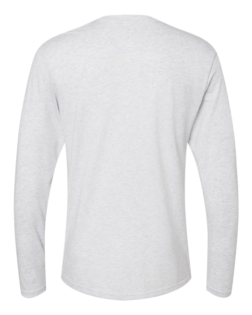 Tri-Blend Long Sleeve T-Shirt - Heather White - The American Threads