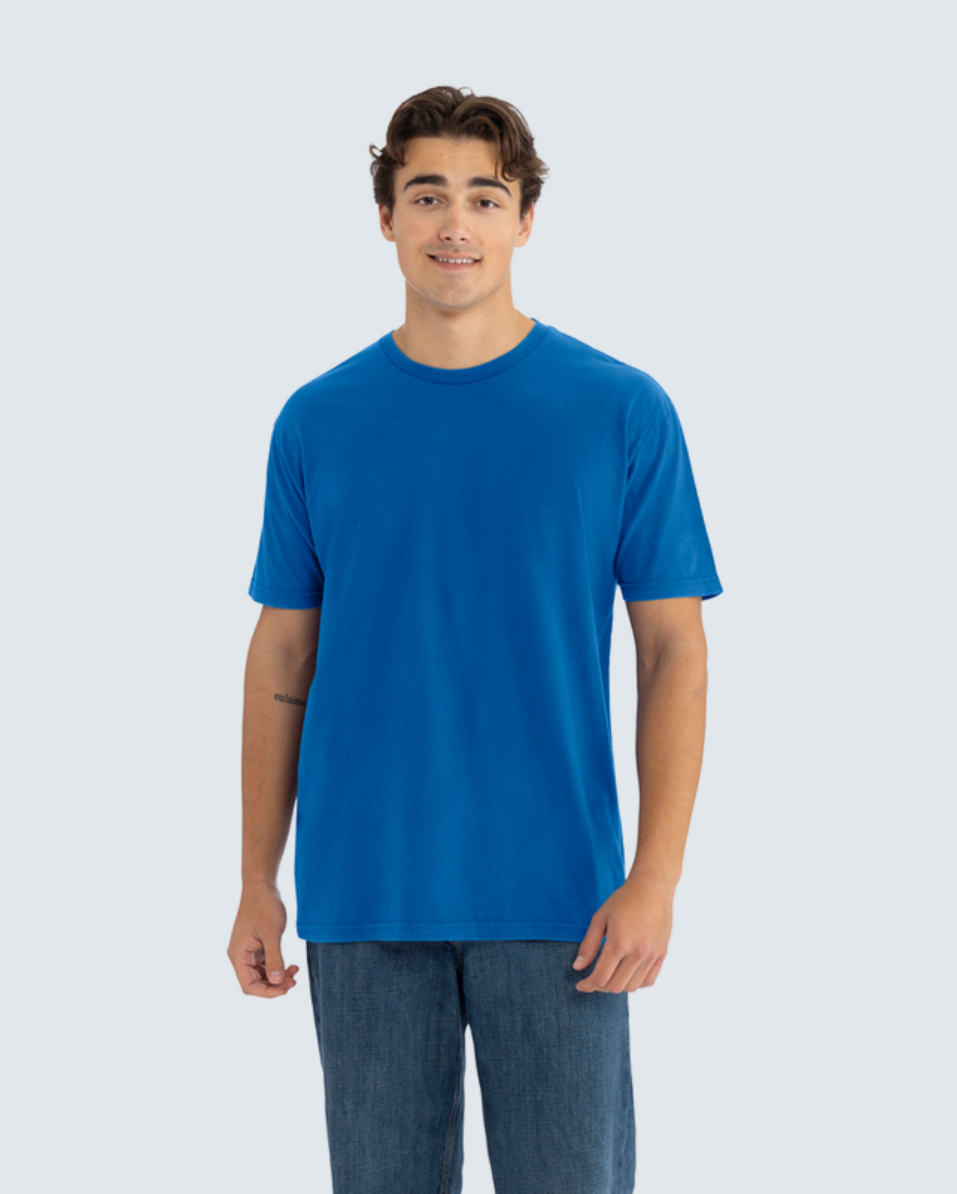 Soft-Washed Classic Crew - Washed Royal
