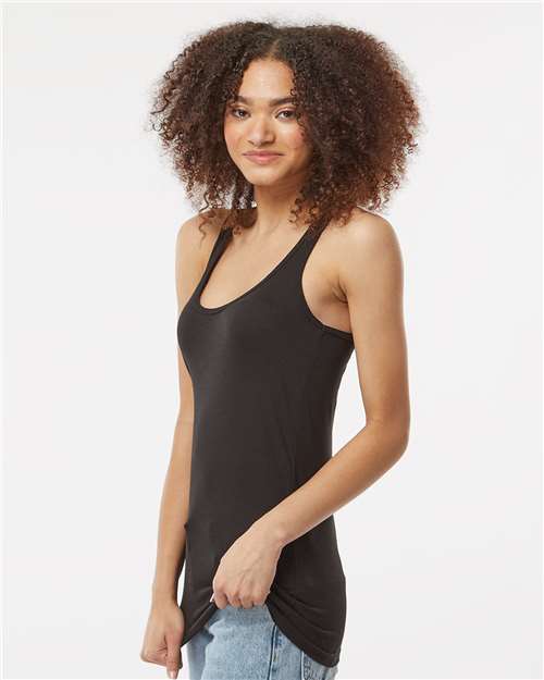 Tultex 190 Women's Relaxed T-Shirt - Black - Side