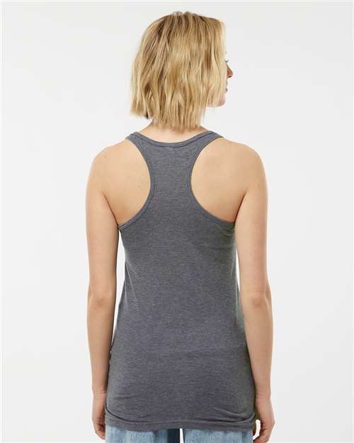 Tultex 190 Women's Relaxed T-Shirt - Heather Charcoal - Back