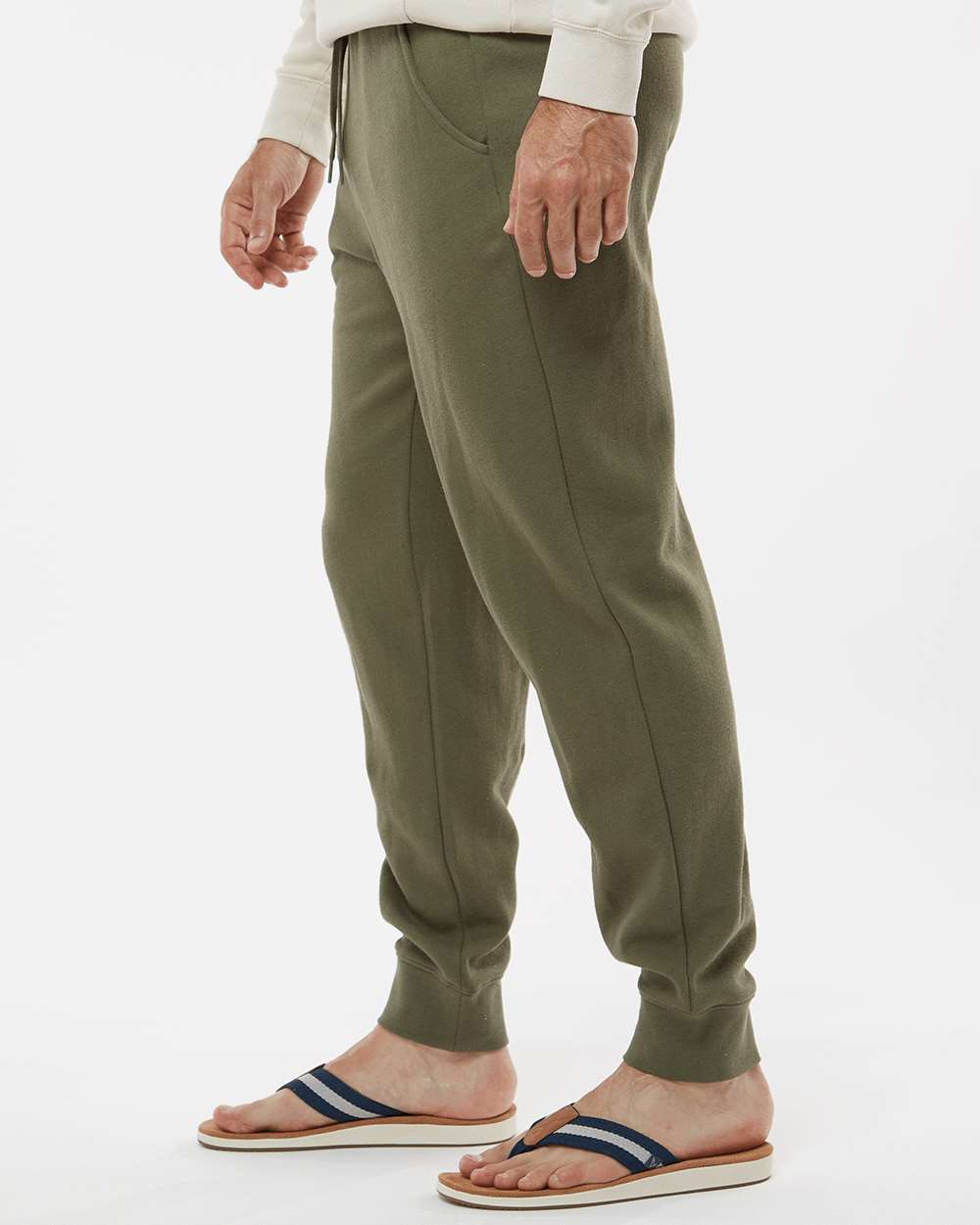 Men's Midweight Fleece Sweatpants - Army - M