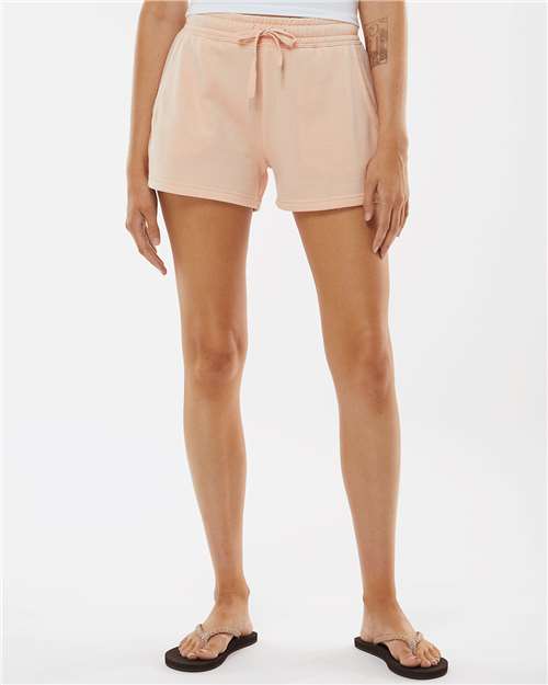 Independent Trading Co. PRM20SRT Women's Shorts - Blush - Front