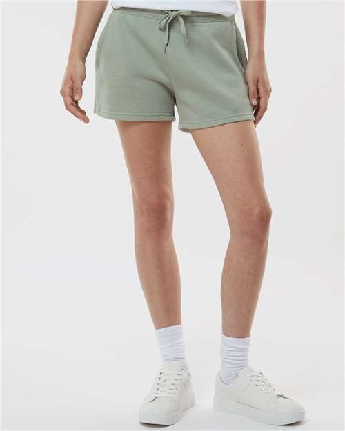 Independent Trading Co. PRM20SRT Women's Shorts - Sage - Front
