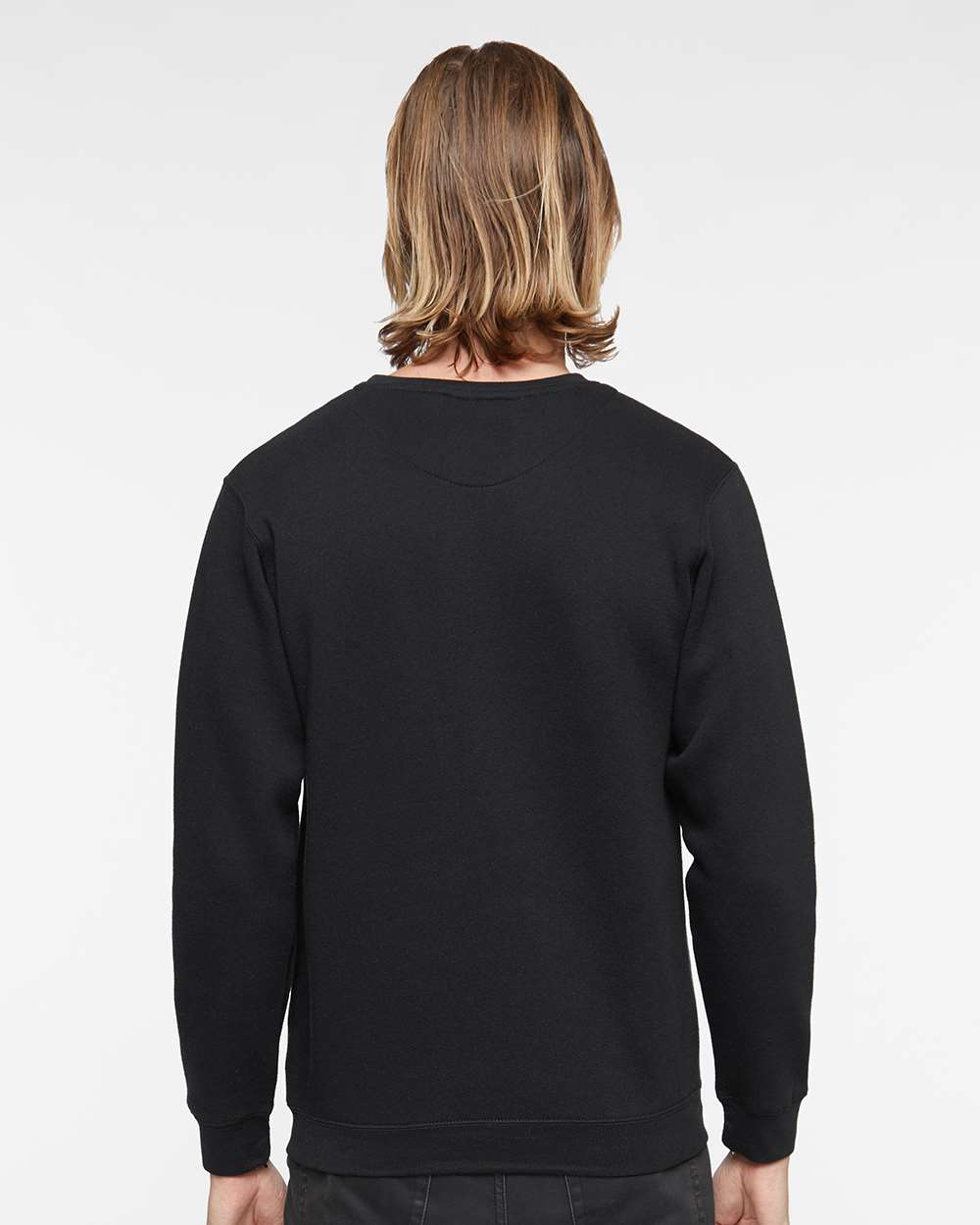 Unisex Elevated Fleece Crewneck Sweatshirt - Black - M