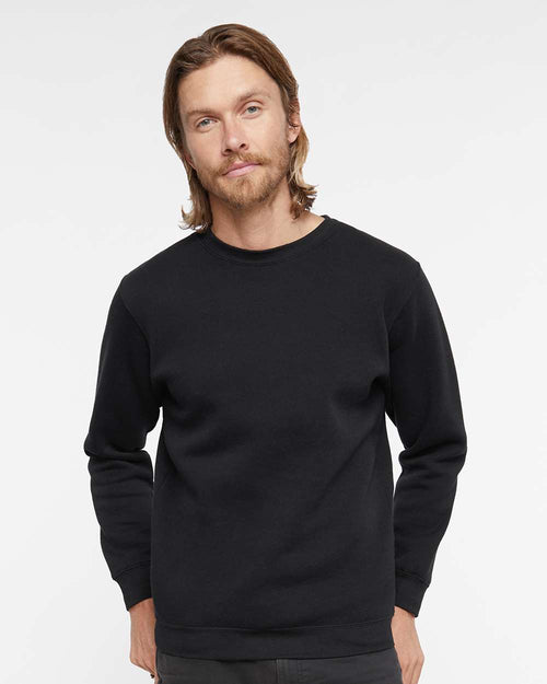 Unisex Elevated Fleece Crewneck Sweatshirt - Black - XS