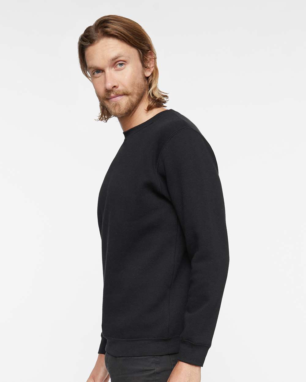 Unisex Elevated Fleece Crewneck Sweatshirt - Black - S