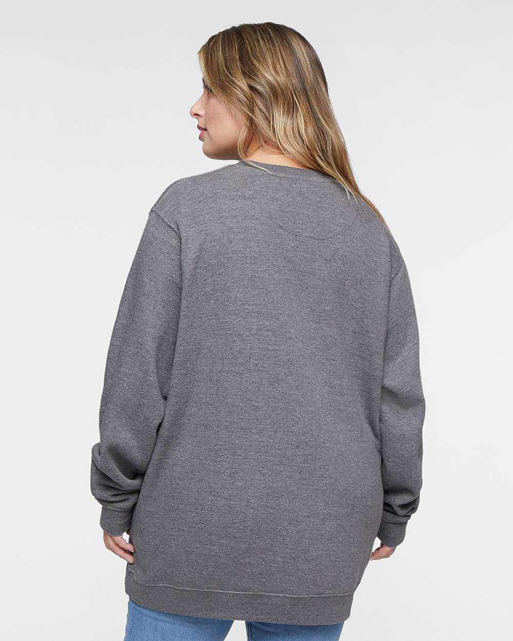 Unisex Elevated Fleece Crewneck Sweatshirt - Granite Heather - M