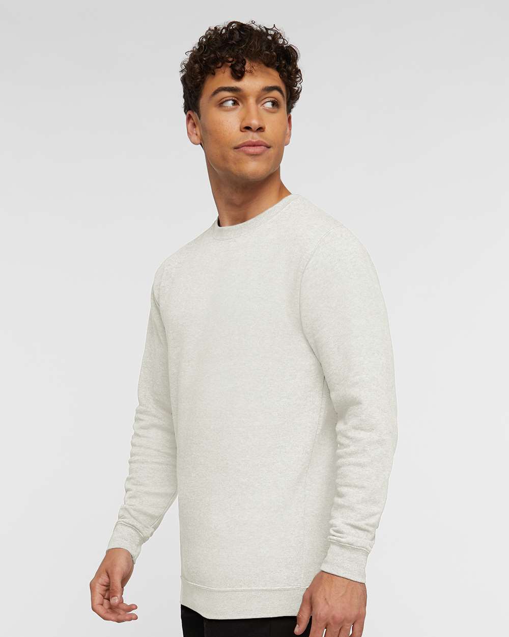 Unisex Elevated Fleece Crewneck Sweatshirt - Natural Heather - S