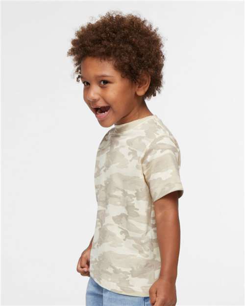 Toddler Fine Jersey T-Shirt — Soft Kids Tee [2T-5T] - Natural Camo - Side