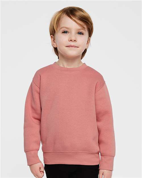 Toddler Crewneck Sweatshirt — Soft Fleece Kids Pullover - Mauvelous - Front