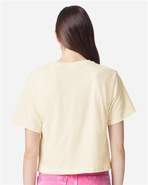 American Apparel 102 Women's Fine Jersey T-Shirt - Creme - Back