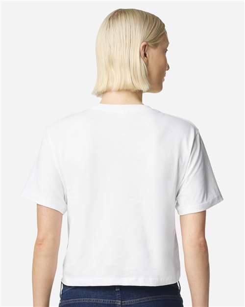 American Apparel 102 Women's Fine Jersey T-Shirt - White - Back