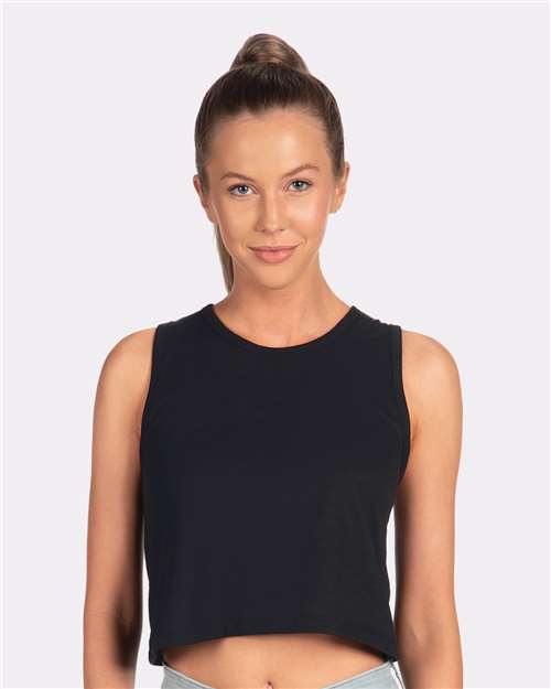 Next Level 5083 Women's Festival Tank - Black - Front