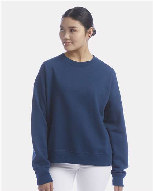 Champion SL650 Women's Powerblend Pullover Hoodie - Late Night Blue - Front