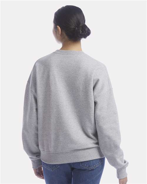 Champion SL650 Women's Powerblend Pullover Hoodie - Light Steel - Back