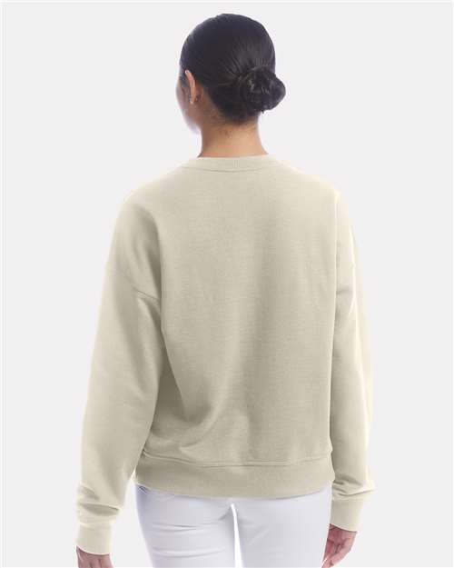 Champion SL650 Women's Powerblend Pullover Hoodie - Sand - Back
