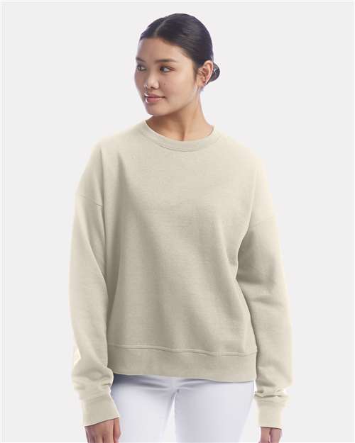 Champion SL650 Women's Powerblend Pullover Hoodie - Sand - Front