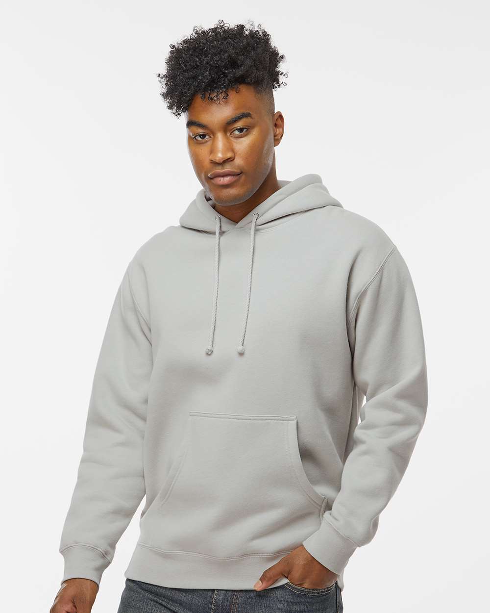 Unisex Heavyweight Hooded Sweatshirt - Smoke - XS