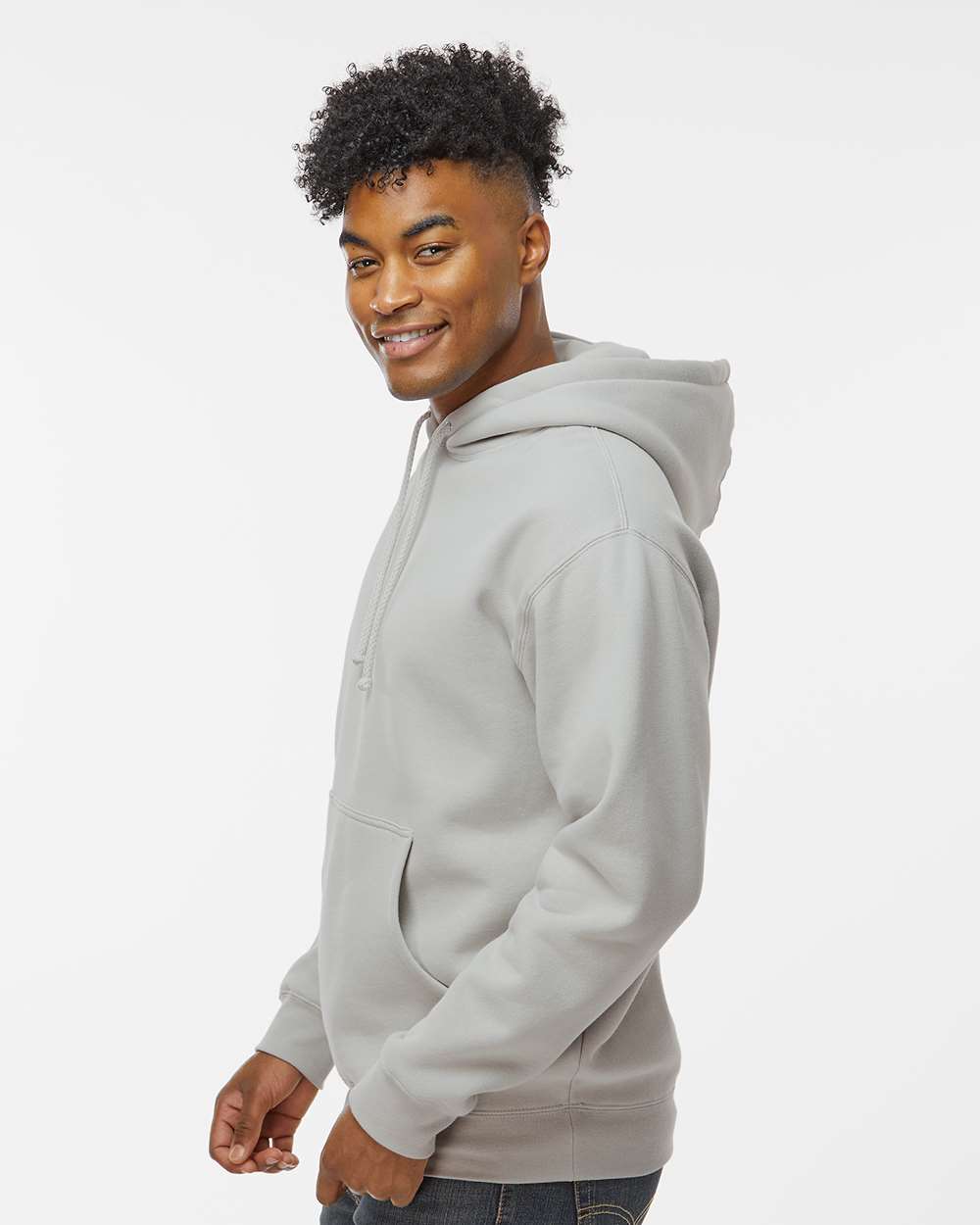 Unisex Heavyweight Hooded Sweatshirt - Smoke - S