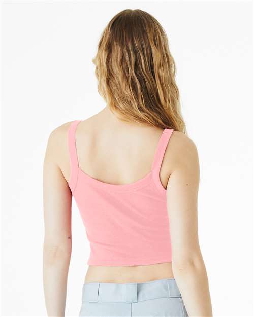 Bella + Canvas 1012 Women's Micro Rib Tank - Solid Pink Blend - Back