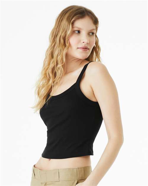 Bella + Canvas 1012 Women's Micro Rib Tank - Solid Black Blend - Side