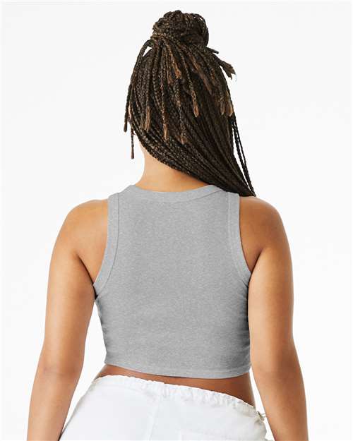Bella + Canvas 1019 Women's Micro Rib T-Shirt - Athletic Heather - Back