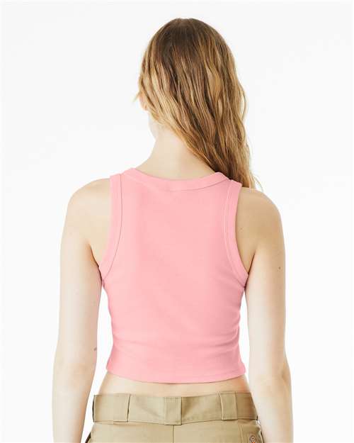 Bella + Canvas 1019 Women's Micro Rib T-Shirt - Solid Pink Blend - Back